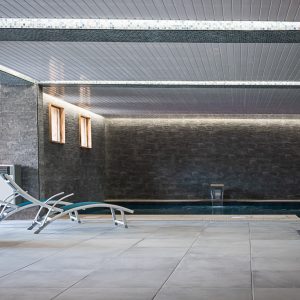 Indoor spa with pool