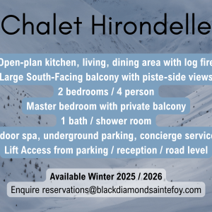 Chalet Hirondelle Summary